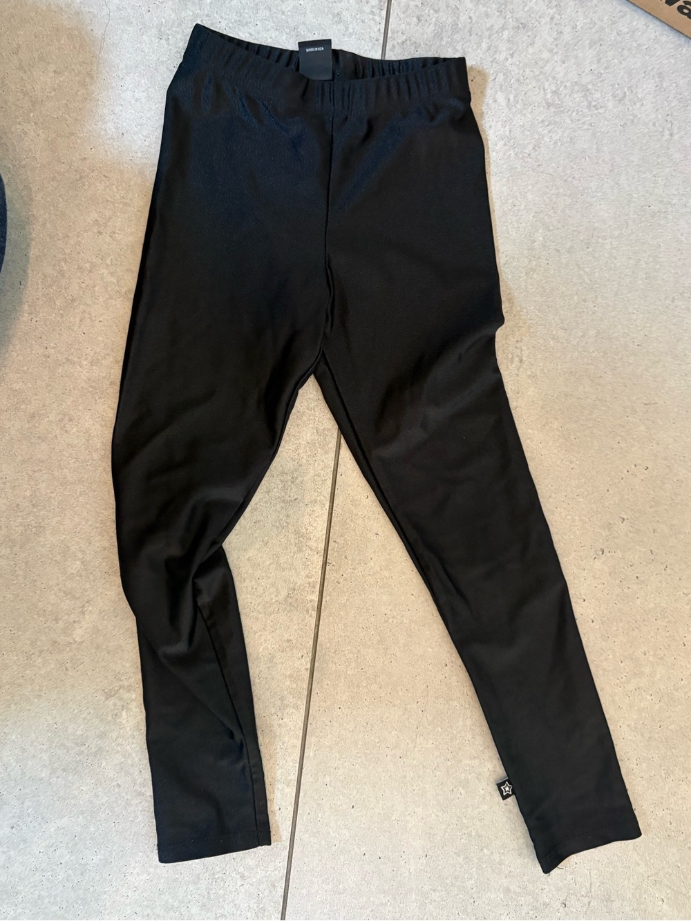 Pixielane Black shine Stretch Leggings
